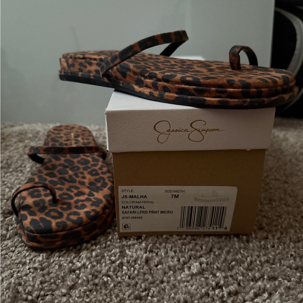 Jessica Simpson Leopard Print Women's Sandals